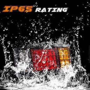 1 Pair Of Tail Light 12v Led Truck Trailer Tail Lights Waterproof Automobile Refitting Supplies