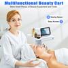 Salon Trolley Stand Trolley Holder Stand Tattoo Roller Tray Beauty Hair Salon Instrument Tray Rolling Cart with Wheels