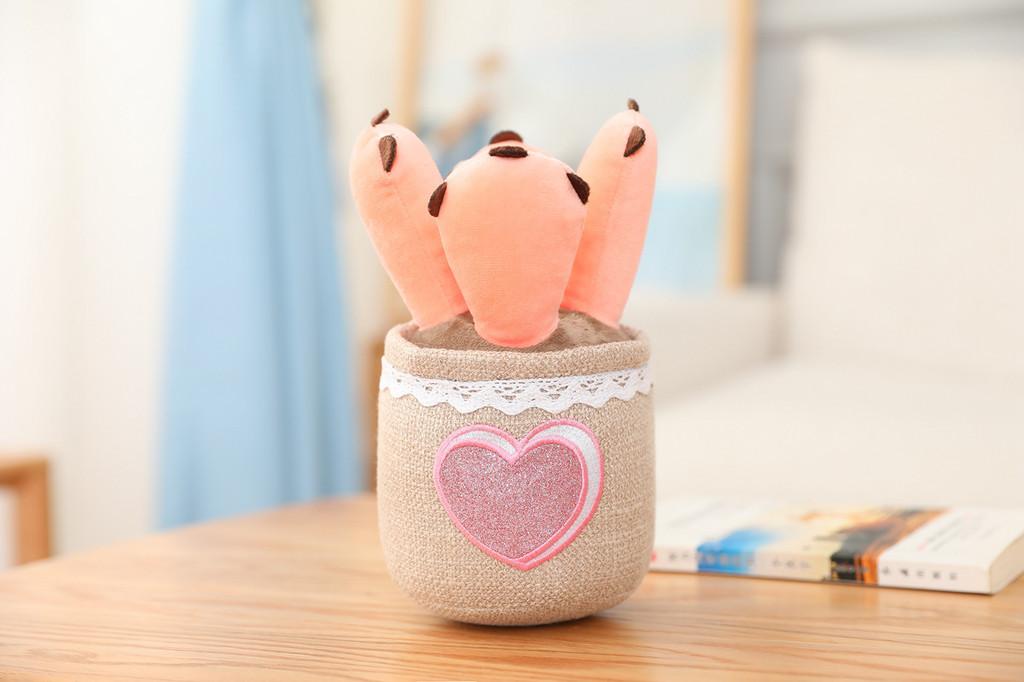 Tulip Mushroom Potted Plush Toy With Pp Cotton Fill And Cartoon Style For Creative Lounge Decor