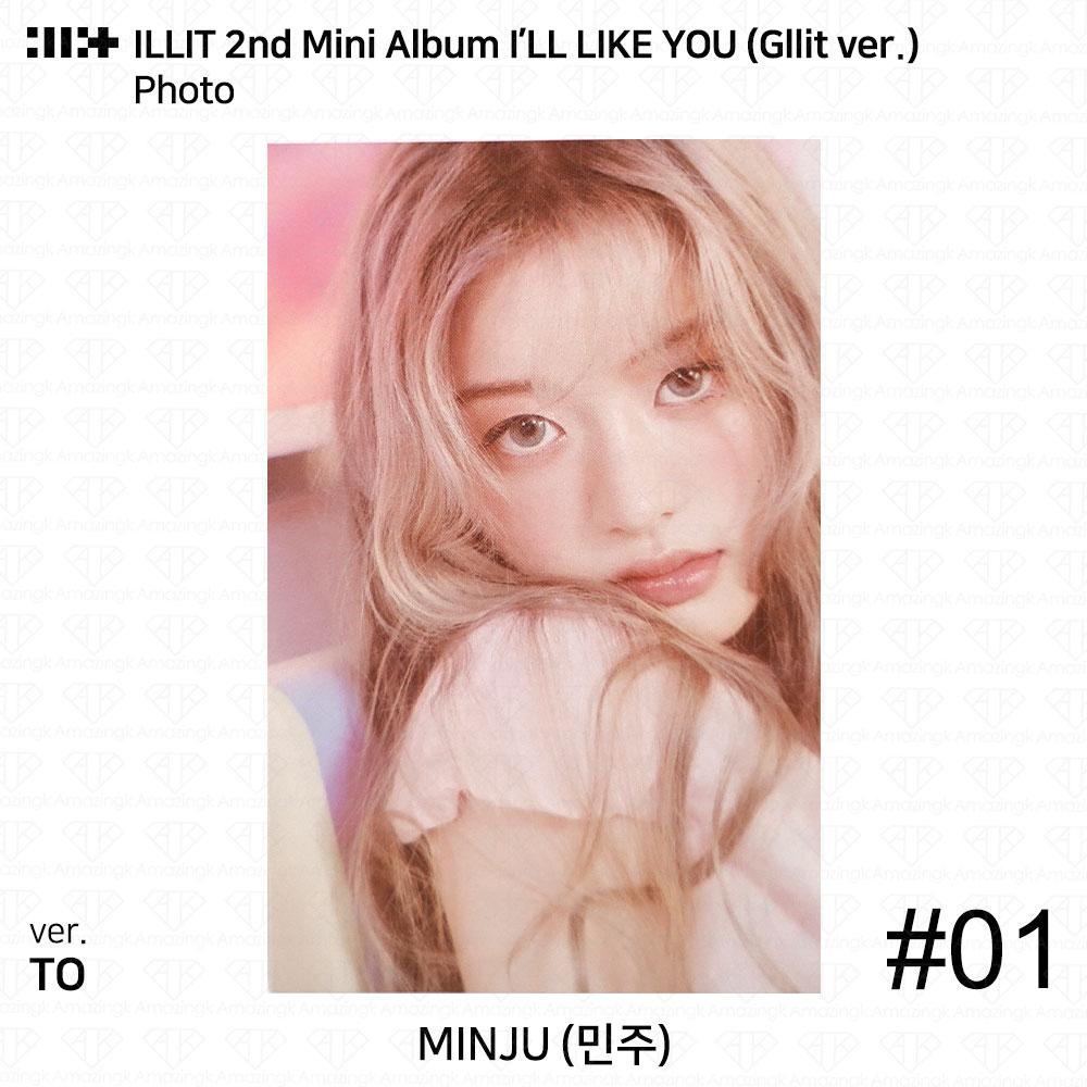ILLIT 2-й мини-альбом I'LL LAKE YOU Gllit Ver To с фотокарточкой Between Photocard Photo