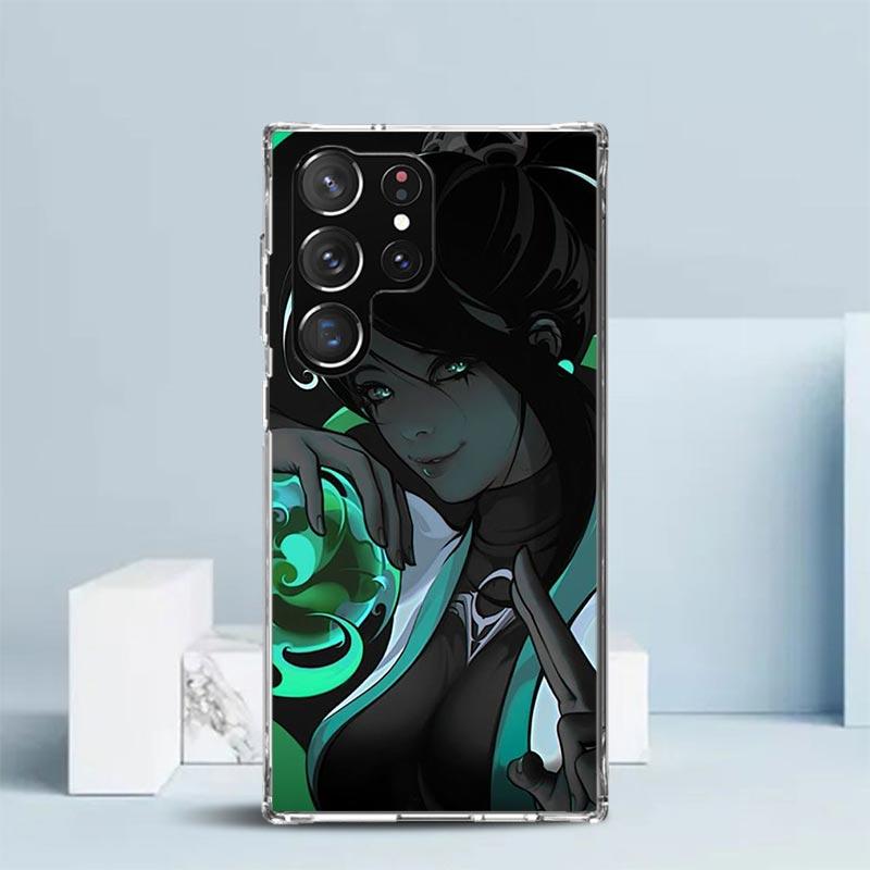 Valorant Game Cool Phone Case For Samsung Galaxy S24 S25 Edge S26 Ultra S22 S23 Plus S21 + S20 FE Soft TPU Back Cover Galaxy S22