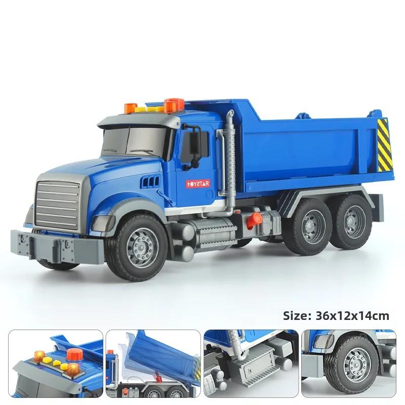 Игрушечный эвакуатор с бортовой платформой и краном с игровым набором гоночных автомобилей, большие игрушки, спасательная машина, толкай и двигайся, свет и звуки, подарок на день рождения для детей