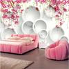 Flowers Wallpaper Circle Flower Vine Wall Papers Home Decor Living Room Bedroom 3d Wall Paper