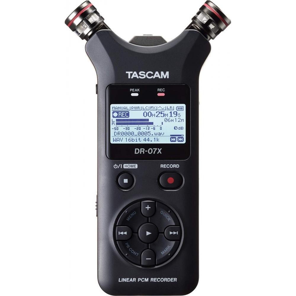 TASCAM Stereo Linear PCM Recorder with USB Audio Interface DR-07X + Mini Tripod Set