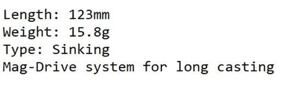 ZipBaits ZBL System Minnow 123S Abile Sinking Lure 722 (6051)