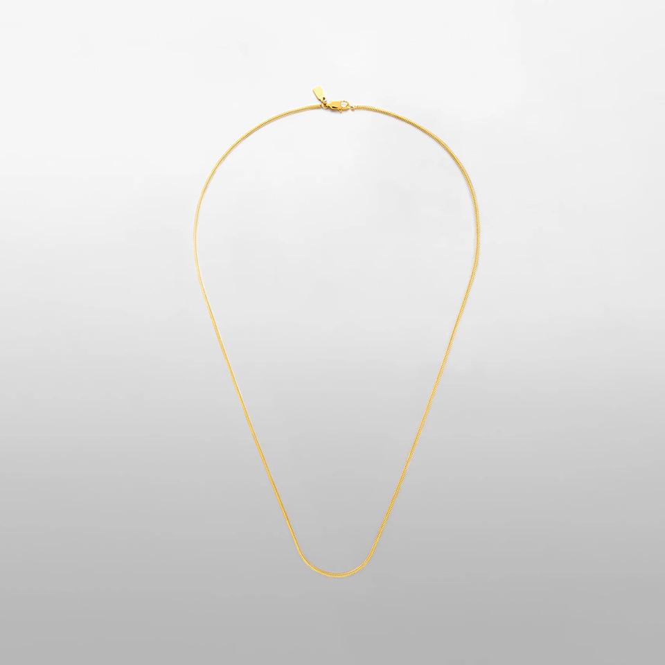 Ожерелье-цепочка квадратного плетения «Кость змеи» Святого Делана - Мужской корейский стиль, модное и простое с холодной, высокочувствительной индивидуальностью