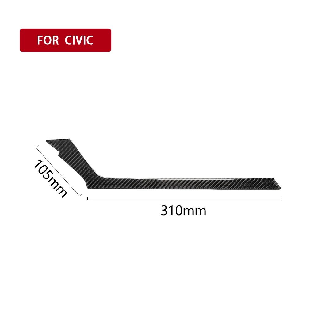Подходит для Honda Civic 10th 2016-19 Автомобильные аксессуары Наклейка для салона автомобиля из углеродного волокна Центральная крышка воздухозаборника Отделка