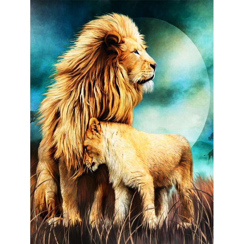 Алмазная картина Лев, вышивка крестиком, мозаика, Алмазная вышивка, животные, стразы, картины, домашний декор