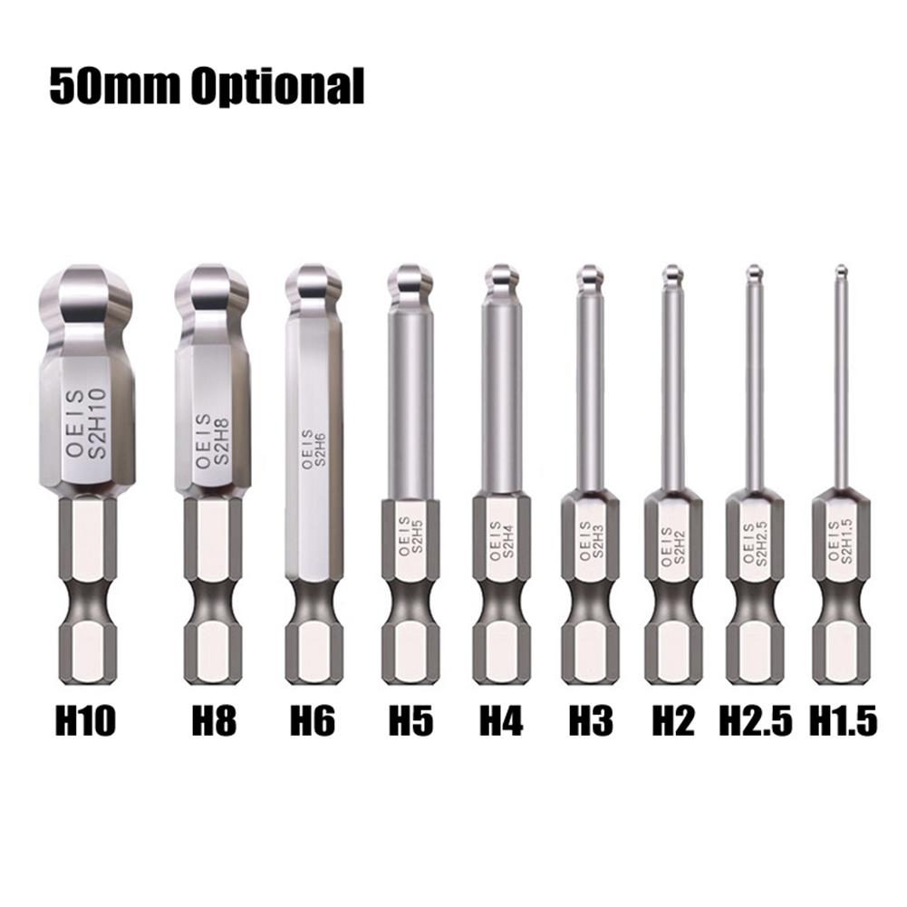 Шаровой наконечник из легированной стали с шестигранной головкой легко всасывает винты