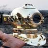 Anchor Mini Водолазный шлем ВМС США Мини Водолазный шлем Mark V Твердая латунь