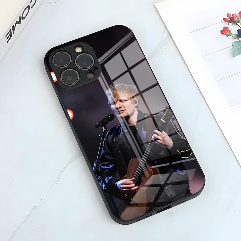 Чехол для телефона певца Эда Ширана для iPhone 17 Pro Max 15 Pro 16 14 Plus 12 13 Mini 11 Pro Ударопрочная стеклянная крышка