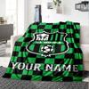 Name Custom US Sassuolo Print Flannel Blanket High Quality Warm Comfortable Cover for All Seasons Perfect for Gifts Home Decor