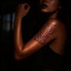Костюм Руми, Тату-наклейка, Косплей для женщин, Временное тату, Охотник на демонов K-Pop, Аксессуары для костюма, Аксессуары для Хэллоуина
