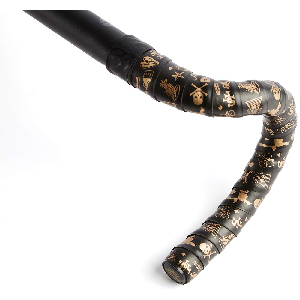 Cinelli MIKE GIANT VOLEE GOLD NMVLMGG Черная обмотка руля для и горного шоссейного велосипеда Один размер МТБ, BMX, Велосипеды,