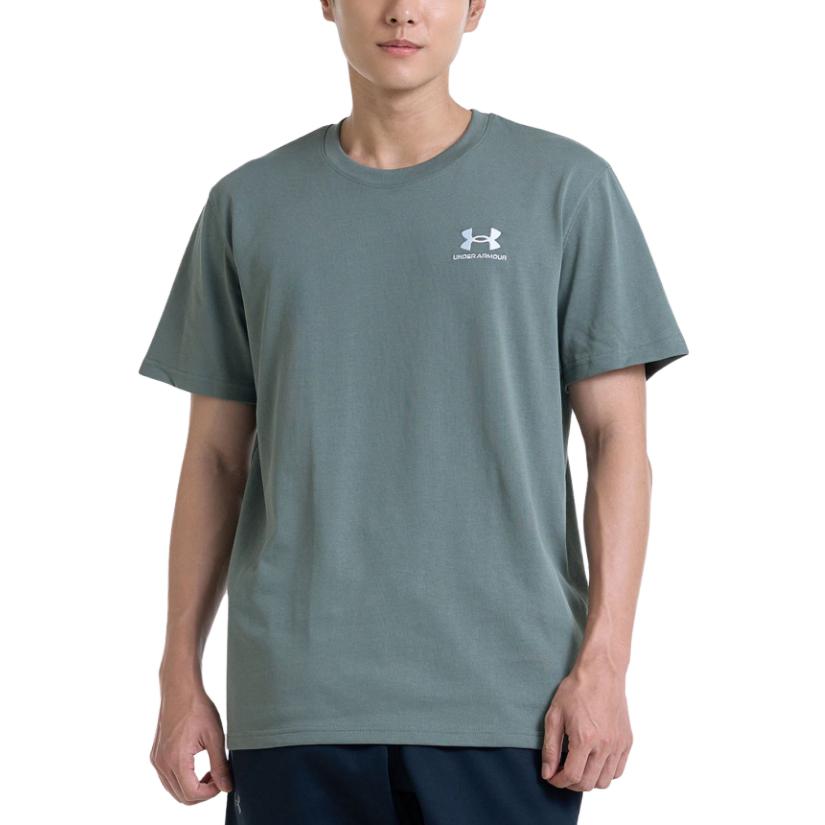Under Armour T Shirt Men's Gray Green 1373997-182
