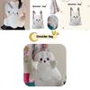 Cute And Fluffy Cartoon Ghost Plush Backpack For Women 20-35l Capacity, Ideal For Casual Travel