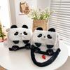 Cute Cartoon Panda Doll Bag Girl Heart Student Crossbody Bag Large Capacity Storage Double Shoulder Small Schoolbag