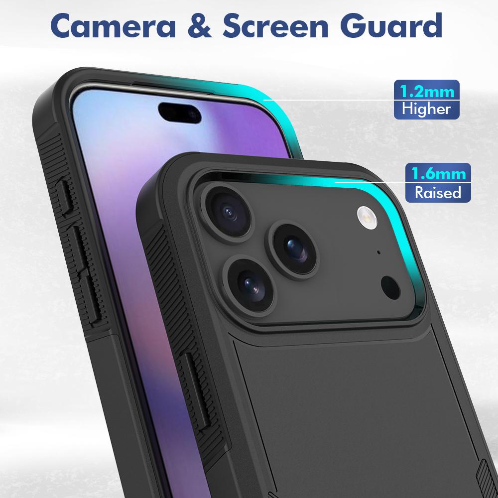 Новый TPU/PC чехол для iPhone 17 Air iPhone17 16 Plus Pro Max 16e Противоударный чехол для телефона Броня Двухслойная защита Funda Capa