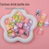 Mini Cartoon Drink Bottle Resin Accessories for DIY Hair Clips and Pretend Play