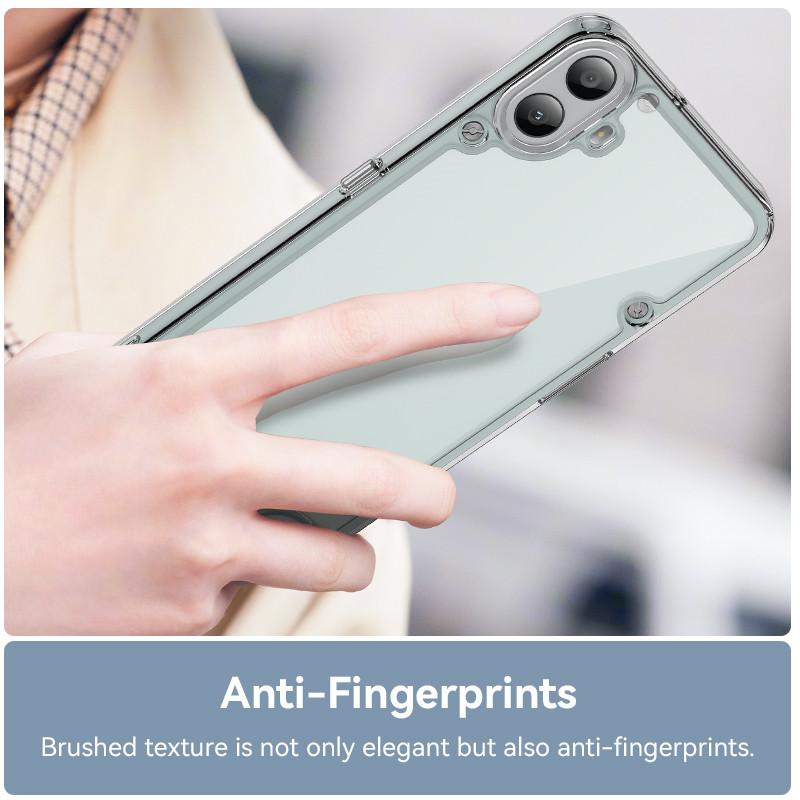 Для Nothing CMF Phone 1 Чехол Nothing CMF Phone 1 Накладка Роскошный Прозрачный ПК + ТПУ Противоударный Чехол на Заднюю Панель Телефона Для Nothing CMF Phone 1