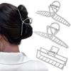 Fashion Metal Hair Claw For Women Gold Silver Color Cross Crab Hair Clip Korean Elegant Geometric Hairpin Girl Hair Accessories