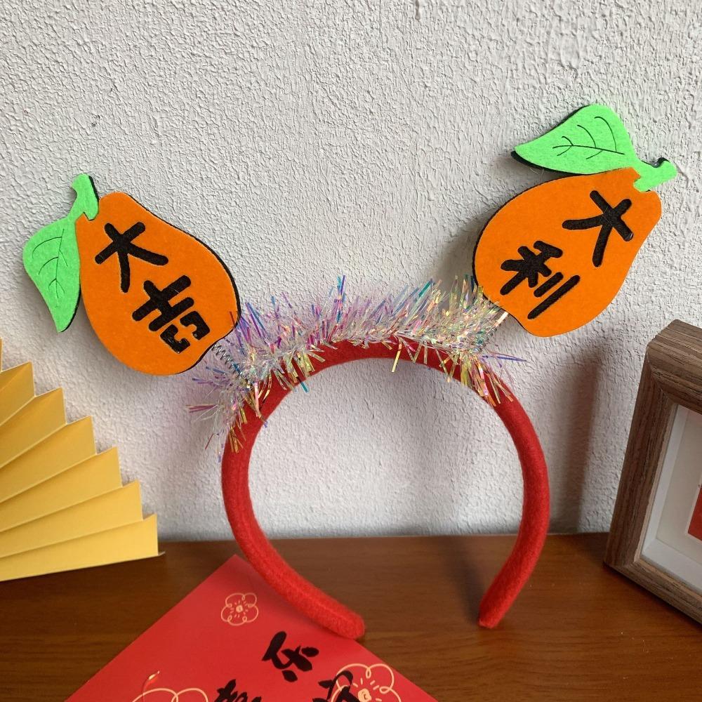 Cartoon 2025 New Year Headband Red Hairband Festive New Year Headwear Snake Year Headband  Men