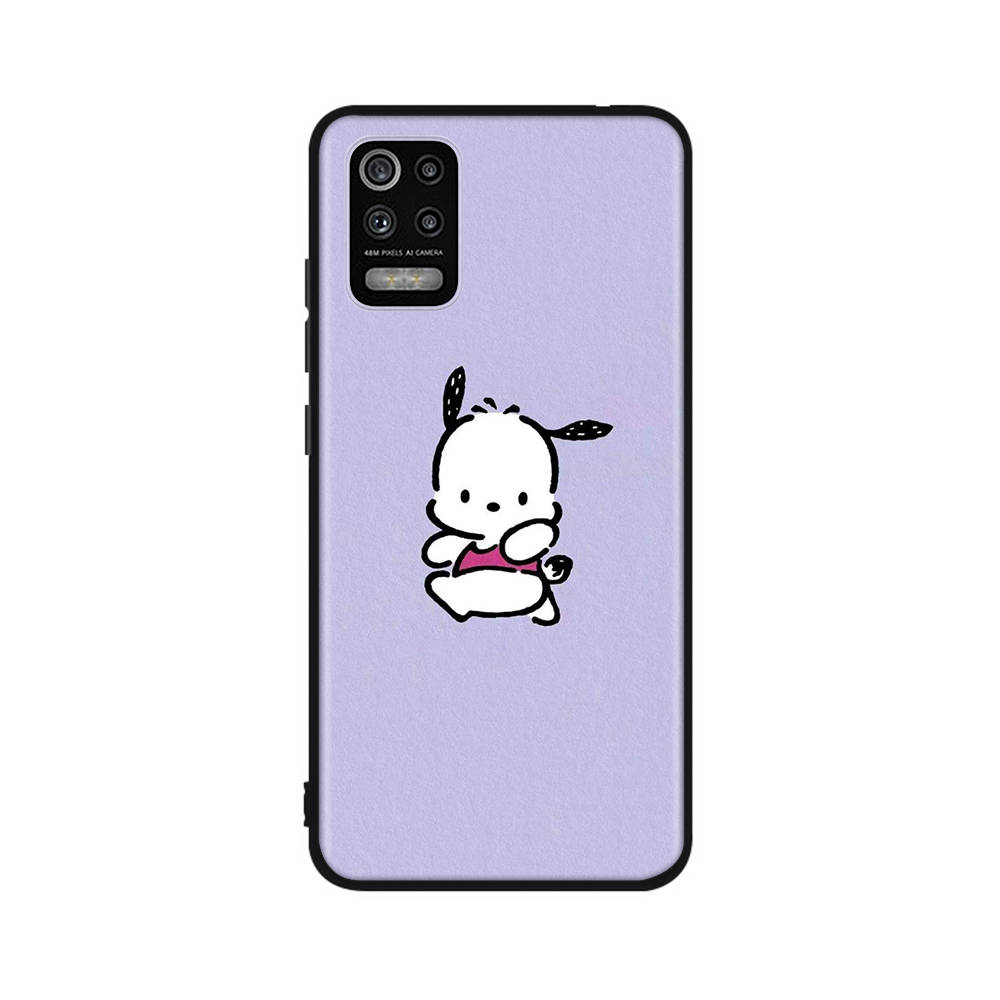 Чехол KT73 Pochacco для Samsung A04 A14 A23 A34 A54 M23 M33 M52 M53 Realme 10 9 C30S C35 C55 VIVO Y02S Y21 Y33S Y51 X80 Pro Прозрачный чехол