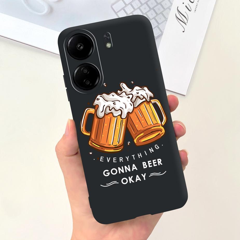 For Xiaomi Poco C65 Case Redmi 13C Cute Fashion Cartoon Cover Soft Silicone Phone Case For Xiaomi Redmi 13C Poco C65 C 65 Bumper