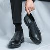 Кожаная обувь Мужская Повседневная Лоферы Роскошный Дизайн Слипоны Мужские Туфли для Платья Досуговый Стиль Большой Размер Хорошая Износостойкая Подошва