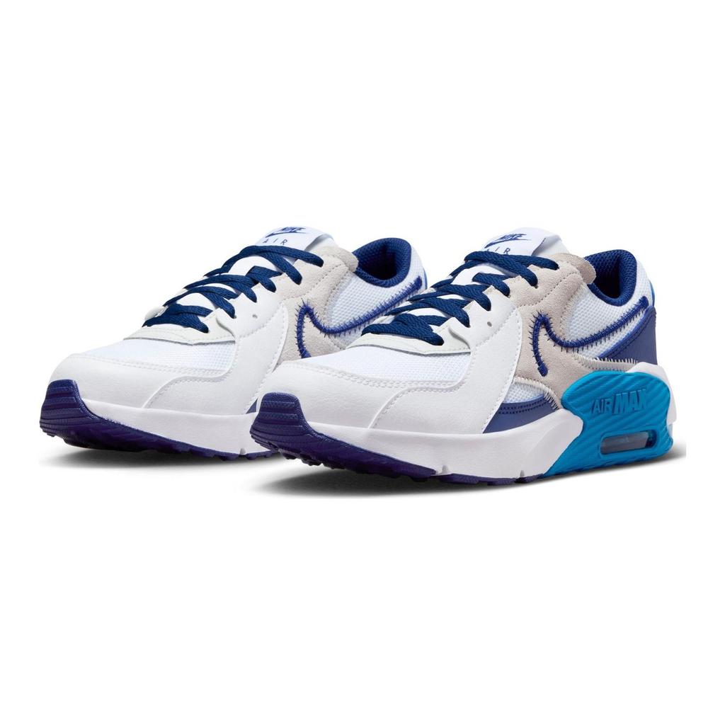 Nike Детские кроссовки Air Max Excee GS White Deep Royal Blue Photo-Blue Photon-Dust FB3058-100