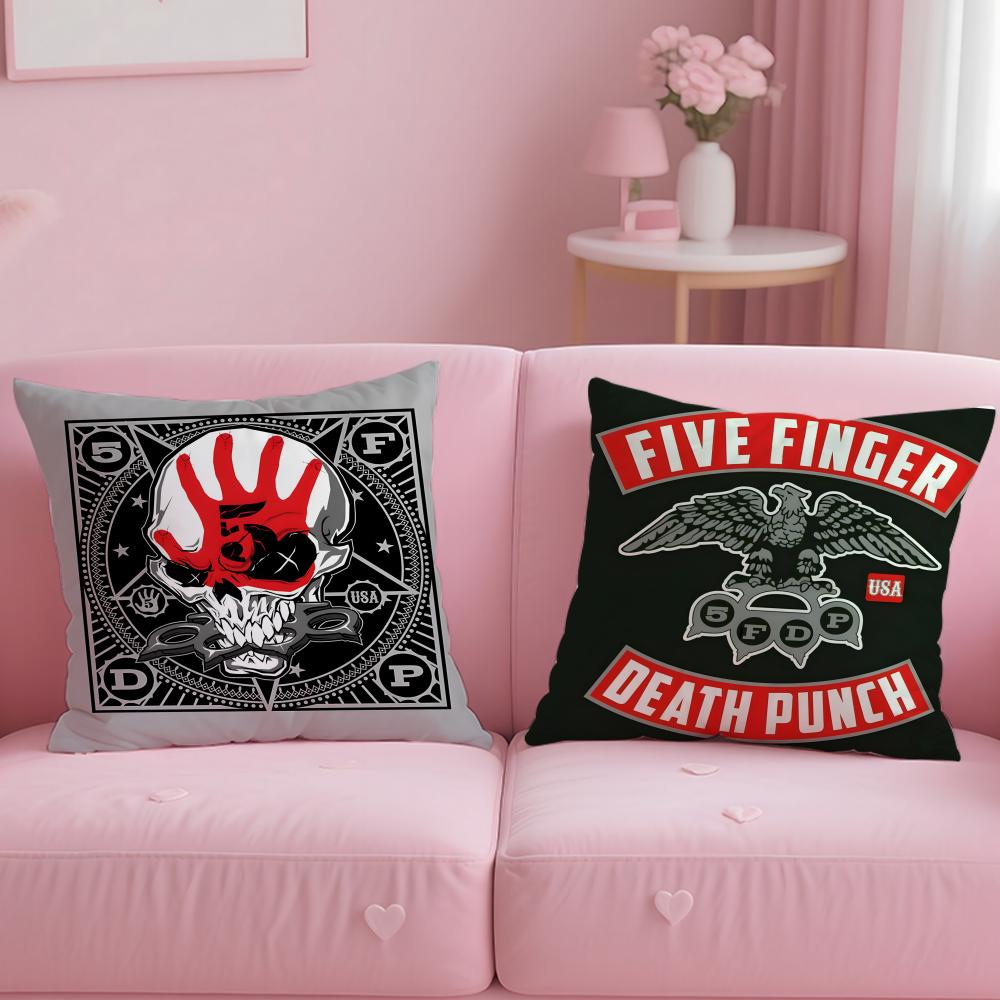 Классическая группа Five Finger Death Punch Наволочка Мягкая и Легко стирающаяся – Универсальная для Дивана, Кровати, Путешествий и Офиса