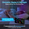 Цифровой будильник RGB, супер громкие вибрирующие часы с подсветкой, 2 будильника с функцией повтора сигнала, настольные часы с питанием от USB для любителей крепкого сна