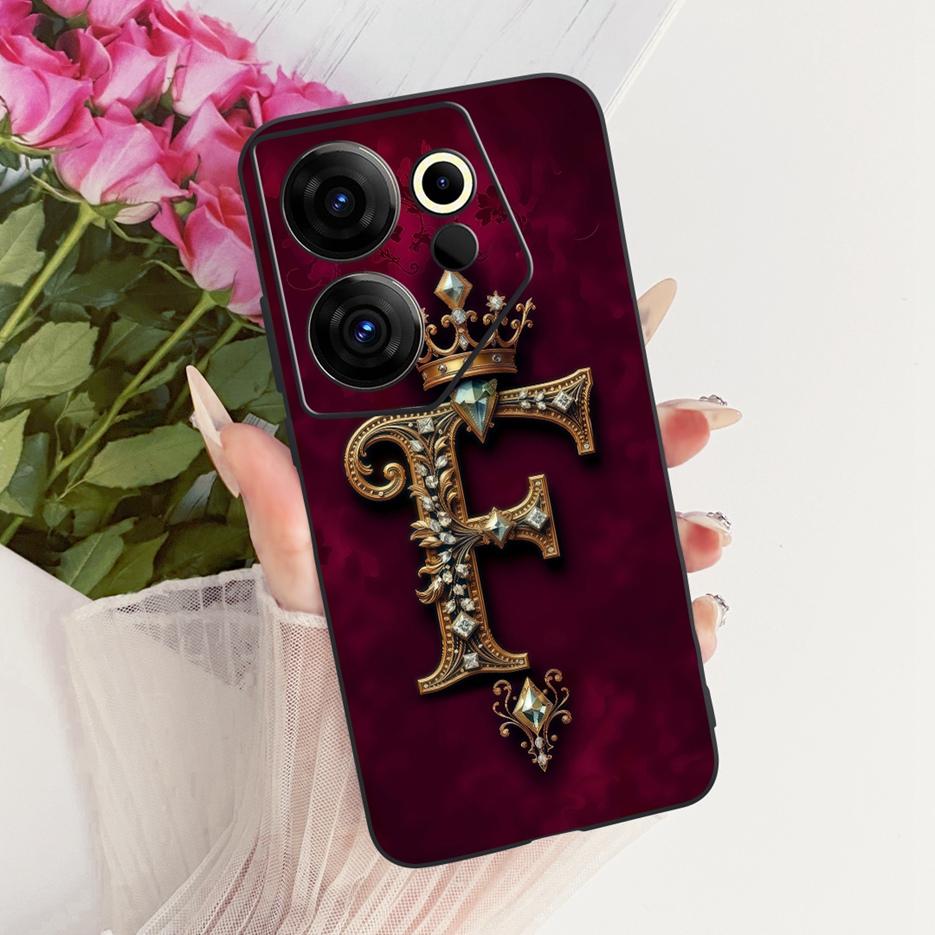 Для Tecno Camon 20 Pro 5G Чехол CK8n Роскошный Чехол с Буквами Короны Мягкий ТПУ Чехол для Телефона Для Tecno Camon 20 Premier Camon20 Pro Fundas