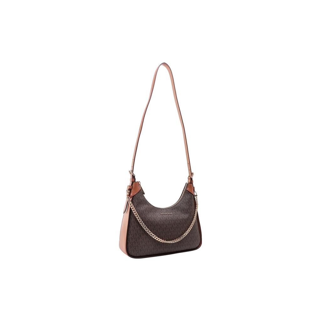 MICHAEL KORS Cotton With Leather Portable Crossbody Bag, Shoulder Bag Women's Brown 30R3G3WM2B-252