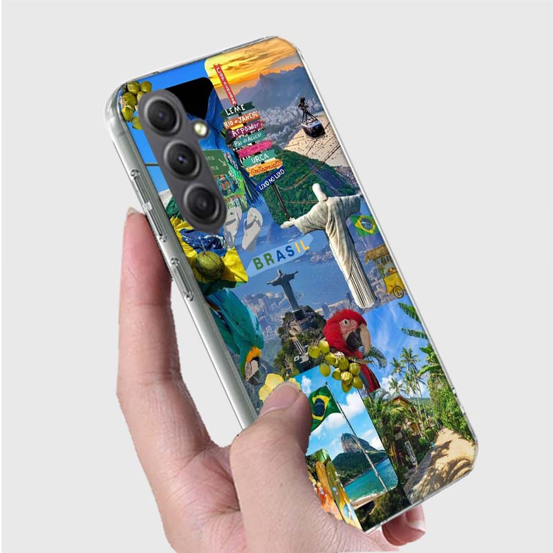 City Brazil Rio de Janeiro Phone Case for Samsung A16 A26 A36 A56 A17 A37 A57 A07 A06 A02S A03 A04S A05S Galaxy Note 20 10 A50S