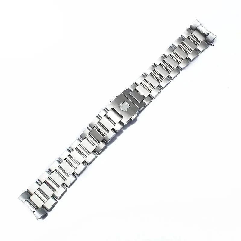 Браслет для часов из нержавеющей стали 904L Для Tag для Heuer Carrera CBN2A1D Конкурентный Потенциал Серии WAY201S 22 мм Мужские ремешки для часов