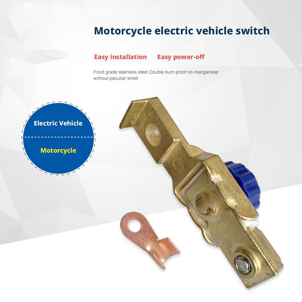 Клемма отключения аккумулятора мотоцикла Защита от утечки Отсоединение Сплав цинка Аккумулятор Для автомобиля Лодки Морской Автодом Синий S5J9