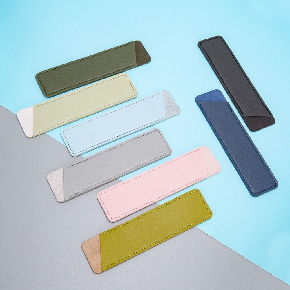 Handmade Pen Protective Bag PU Leather Pen Sleeve Pouch Pen Case Pocket Leather Pen Bag Stationery