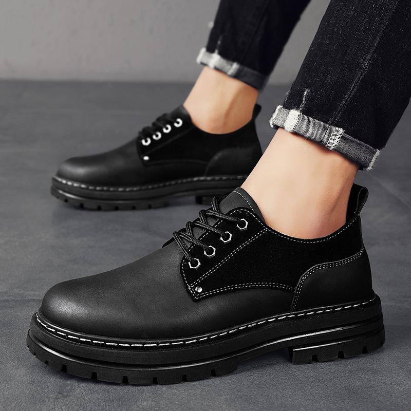 Повседневные мужские туфли дерби на толстой подошве. Модный и универсальный стиль. Для отдыха на открытом воздухе, для деловых вечеринок, для офиса, для молодежи и взрослых.