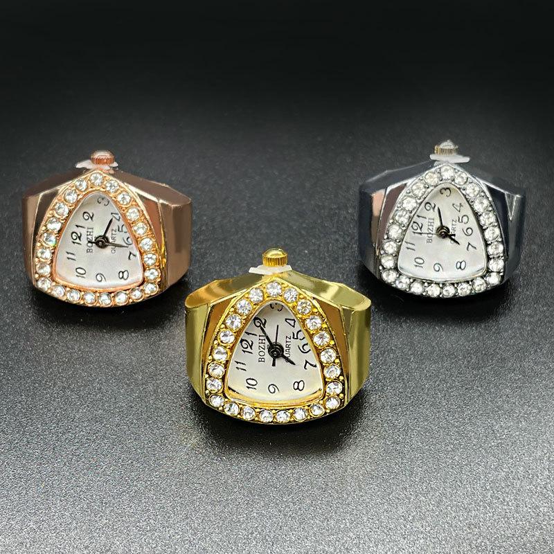 Watch Ring For Men Women Finger Quartz Jewelry Stainless Steel Ring Lover Pair Watches