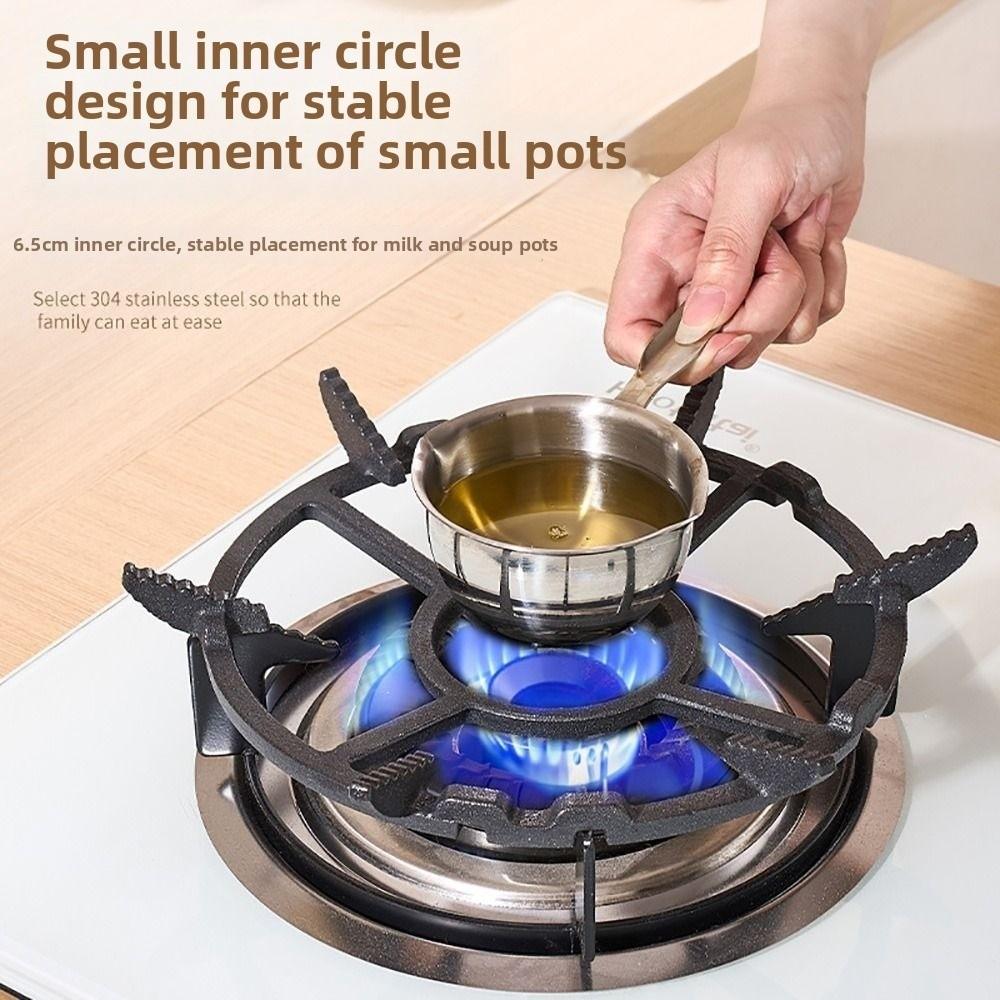 Black Gas Stove Bracket Anti Slip Pot Rack High Quality Wok Support  Stovetop