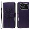For iPhone 17 Pro Phone Case with Stand Cat Tree Pattern Leather Wallet Mobile Cover