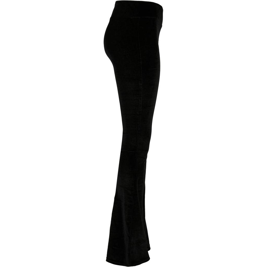 Urban Classics Womens/Ladies Velvet High Waist Bootcut Leggings