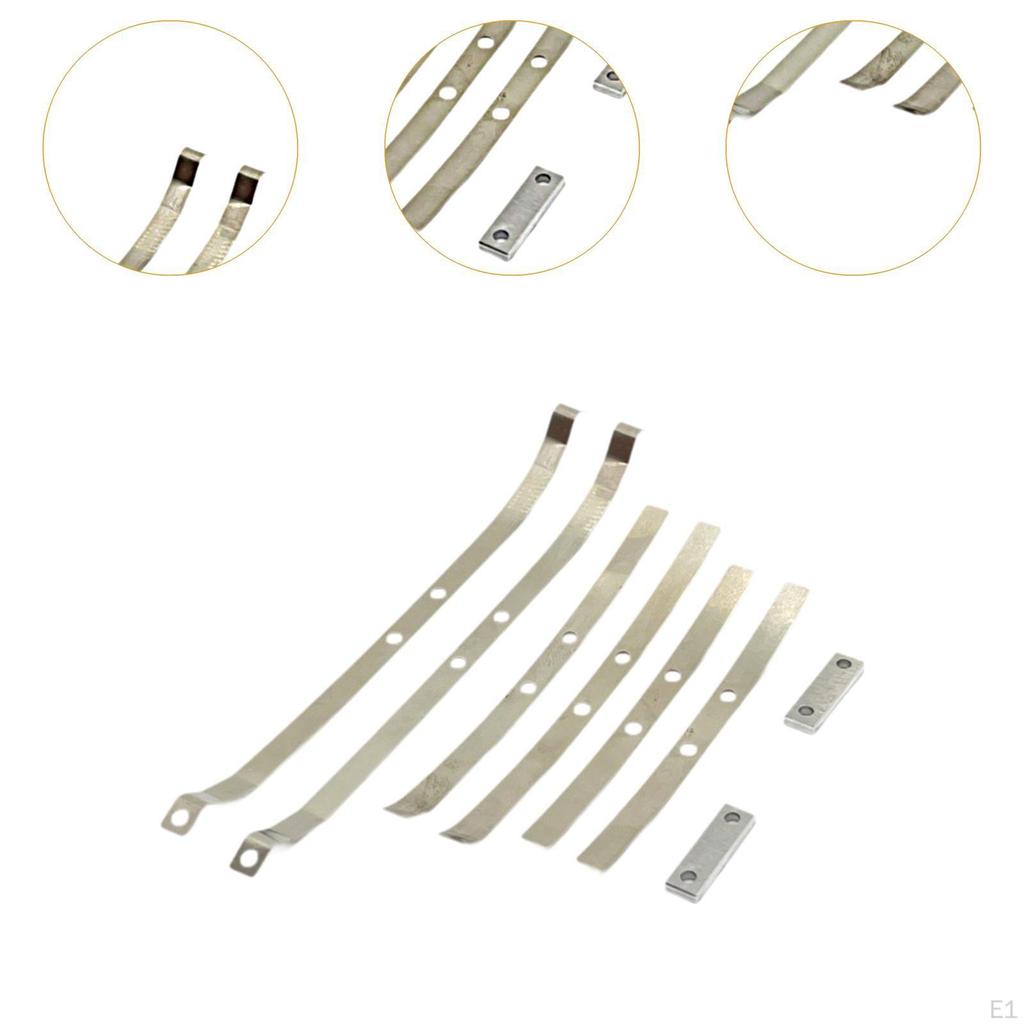8x 1:12 Steel Leaf Springs Set RC Car Upgrade Parts Spare Sturdy Suspension Bar Kits for LC79