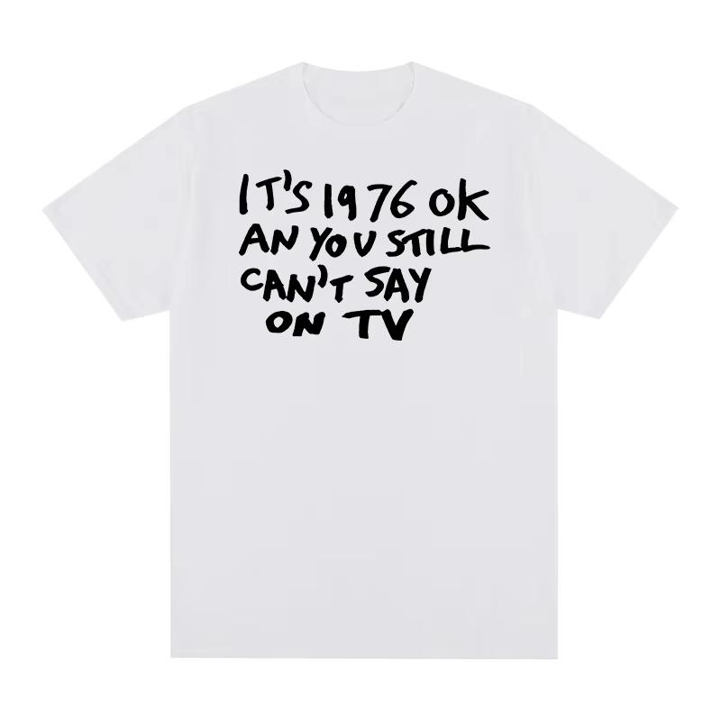 1976 Vintage Unisex Fashion Cotton Short‑Sleeve T‑Shirt with Sex Pistols Sid Vicious Punk Rock Band Print T-shirt