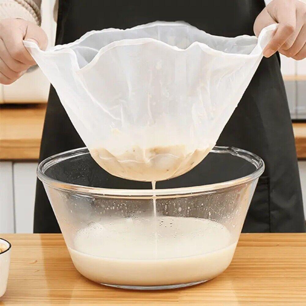 Bowl Shape Soy Milk Filter Bag Gauze Liquid Filter Home Soy Milk Strainer