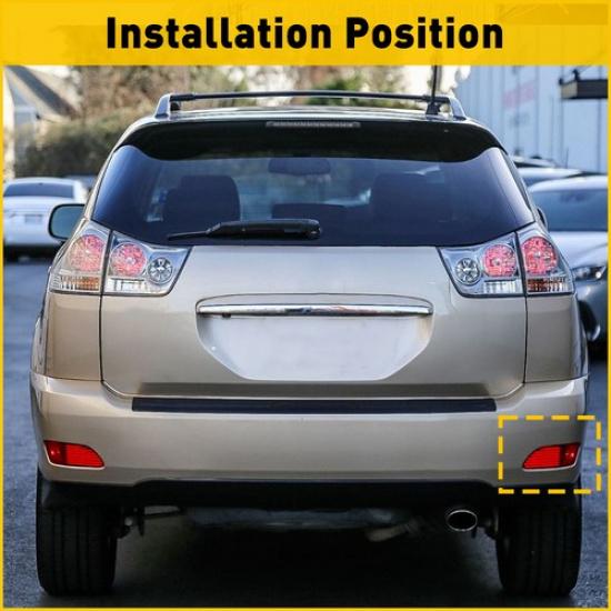 Задний отражатель бампера для 2004-2009 Lexus RX350 RX300 RX400 Красный ПРАВЫЙ