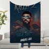 Плед-накидка с рэпером Anuel AA, суперуютный, плюшевый, для гостиной, дивана, детские подарки на день рождения