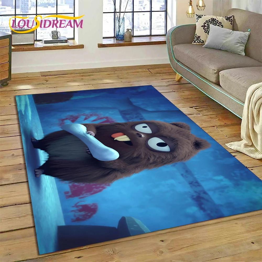 Cartoon Grizzy and The Lemmings Rug Carpet for Living Room Bedroom Home Decor,Floor Mat Non-slip Decoration for Sofa Doormat Kid
