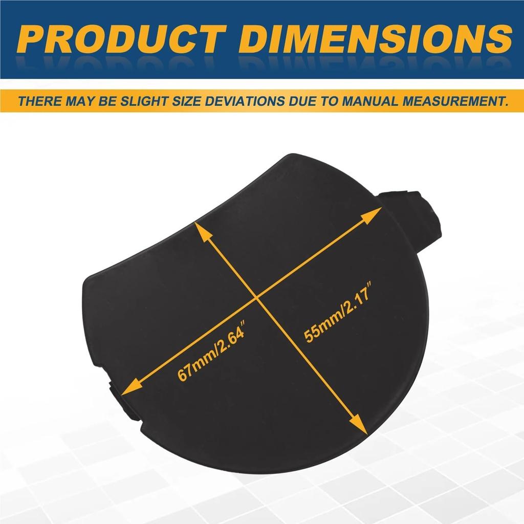 Крышка буксировочного крюка переднего бампера Крышка буксировочной проушины ATENZA 2015-2017 Левая GW2F-50-A11 GW2F50A11 (Белый со стороны водителя)